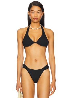 LSPACE ISA 比基尼文胸上装 黑色 y2k辣妹风REVOLVE新款