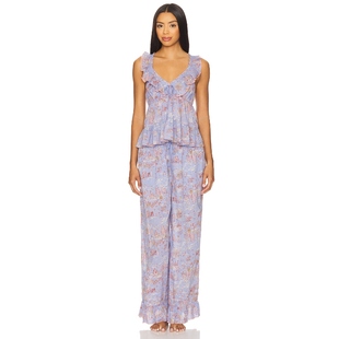 海外直邮 设计感露背上衣休闲裤 Free 印花套装 REVOLVE People