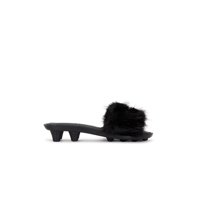 Puma Select 彪马 X Fenty Faux Fur Slide 黑色 女款REVOLVE小众