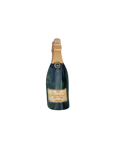 Solar Eclipse Hand-painted Champagne Claw Hair Clip revolve