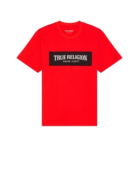 [冬季新品]True Religion 真实信仰 T恤 红色REVOLVE小众新款