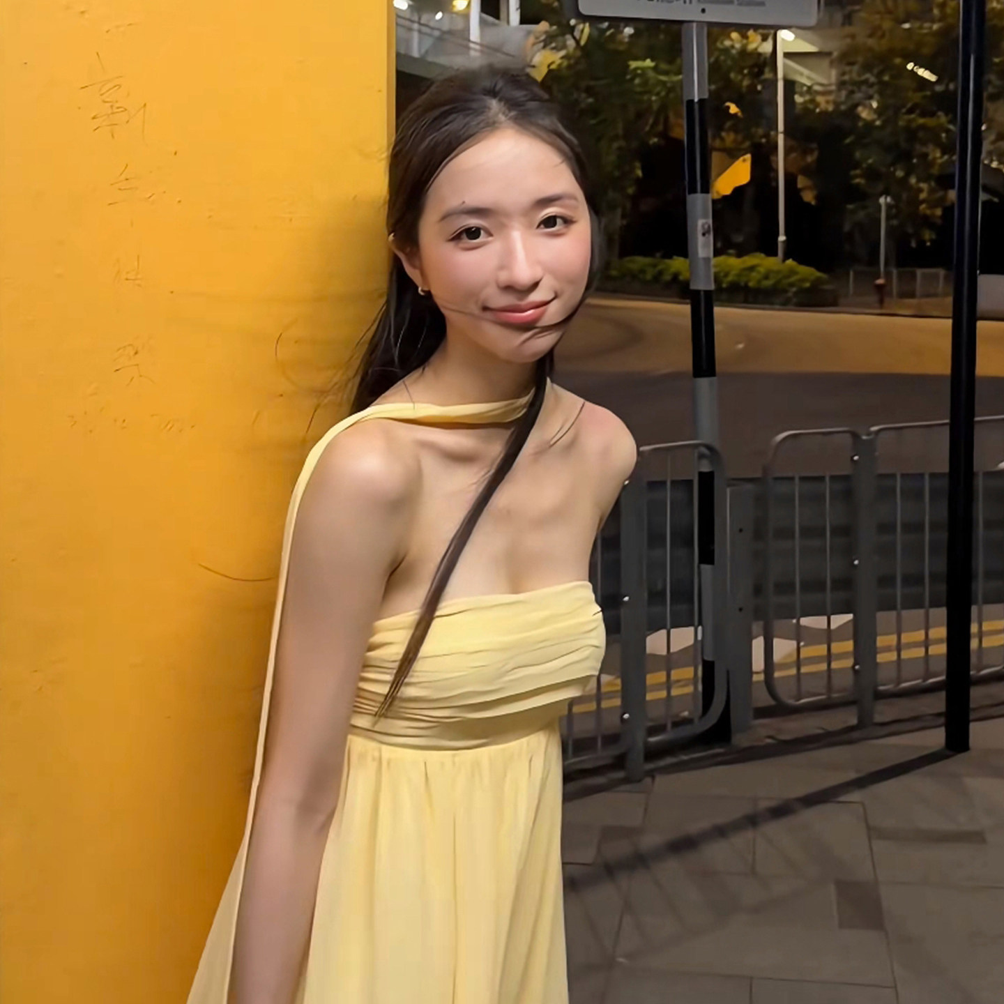 翁青雅同款Lovers and Friends柠檬黄连衣裙优雅风长裙REVOLVE