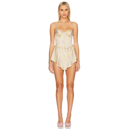 For Love & Lemons CHARLENE 连衣裙女夏REVOLVE时尚小众新款