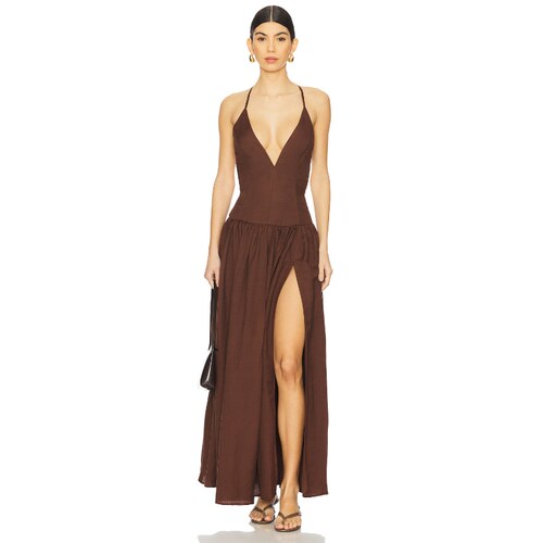 [春季新品]Tularosa SAYLOR 裙子 巧克力色REVOLVE - 封面
