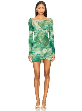 [冬季新品]AFRM RAMSEY 裙子 绿色 REVOLVE小众