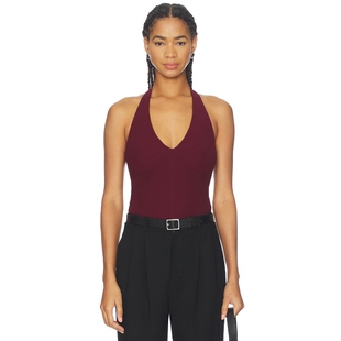 Bec 新品 Bridge IONE 酒红色REVOLVE小众新款 吊带上装 春季