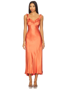 [冬季新品]ASTR the Label ZOIE 裙子 砖红色REVOLVE小众