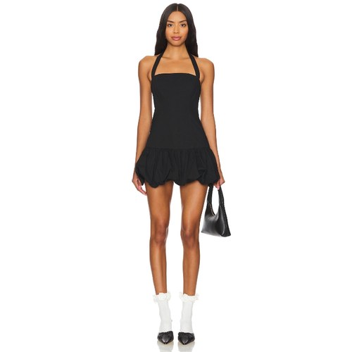 LIONESS 连衣裙暗黑芭蕾风小黑裙挂脖蓬蓬裙REVOLVEMiu系千金风