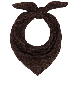 Loeffler Randall MONTY 针织头巾 revolve小众新款 棕色
