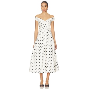 奶油色REVOLVE小众新款 self 裙子 DRESS portrait