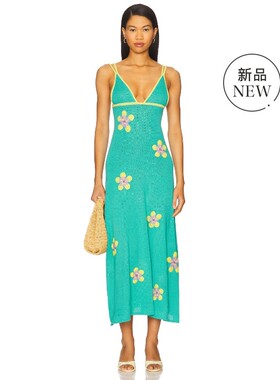 [冬季新品]Capittana CAROLINA 针织连衣裙保暖青色REVOLVE小众