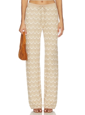 DEVON WINDSOR FLORA 长裤 棕黄色 美式休闲风REVOLVE小众新款