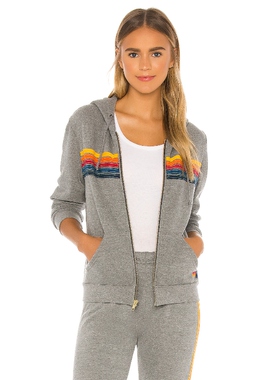 Aviator Nation 5 STRIPE 连帽衫revolve复古内搭