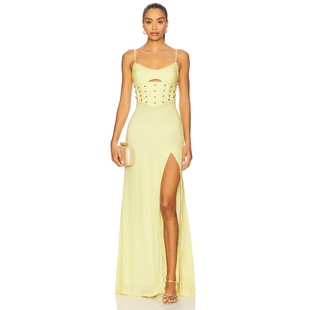 柠檬色REVOLVE小众 长裙 DAISY YOUR NOW Preach Don Papa