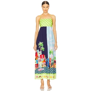 Seafolly CUBA 长裙 绿色REVOLVE小众新款