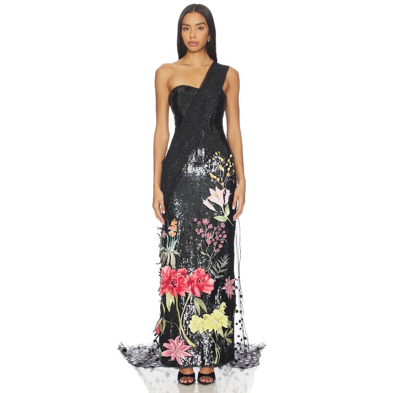 Rahul Mishra SAREE 长裙 黑色REVOLVE小众新款