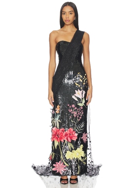 Rahul Mishra SAREE 长裙 黑色REVOLVE小众新款