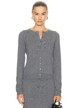 L'Academie 针织开衫 深灰色复古风修身内搭上衣REVOLVE小众