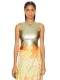 revolve小众新款 Never 金属金色 TANK 上装 Fully Dressed