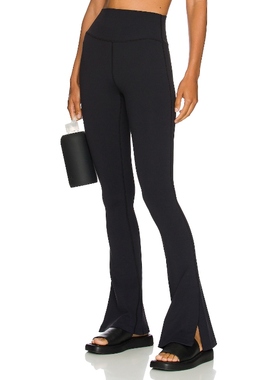 Splits59 喇叭裤开叉设计感裤子休闲显瘦弹力长裤REVOLVE