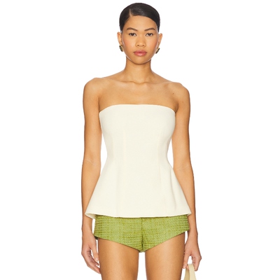 Nookie CAROLINE 无带上装 柠檬色 y2k辣妹风REVOLVE小众新款