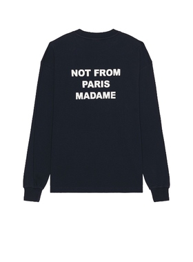 Drle De Monsieur Drle De Monsieur Le T-Shirt Slogan ML 藏青R