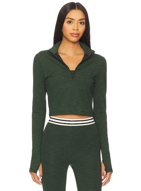 Splits59 运动衫深绿色运动复古风REVOLVE小众新款