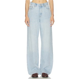 Wide Leg 蓝色 Dr. 复古风REVOLVE小众新款 Donna 美式 Denim