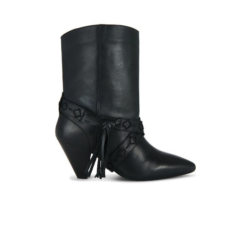 [冬季新品]Free People 短靴子黑色女款高跟鞋REVOLVE