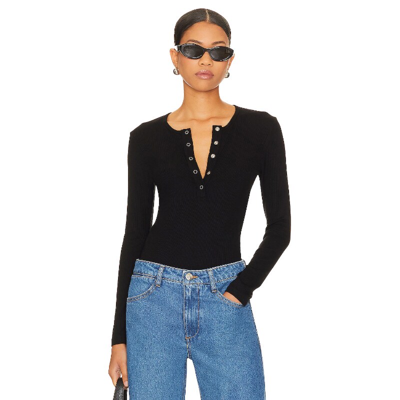LNA DALSTON 上装 黑色REVOLVE小众新款