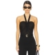 黑色REVOLVE小众新款 Atlein Neck Bodysuit Strap Halter