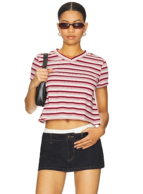 [冬季新品]LIONESS NORTH LIGHT 上装 红色y2k辣妹风REVOLVE小众