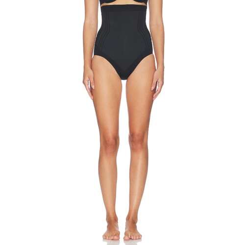 SPANX黑色泳衣高腰收腹通勤风高腰修身内裤夏日新品REVOLVE