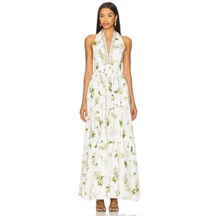 Camilla DRESS 中长款连衣裙 白色 REVOLVE小众新款