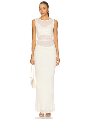 SOVERE 企领连衣裙女夏 奶油色revolve小众新款