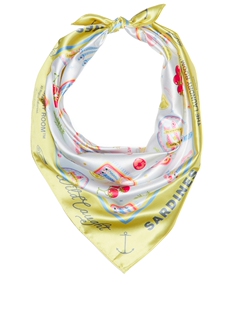 The Laundry Room WILD CAUGHT SARDINES 丝质BANDANA方巾 revolv