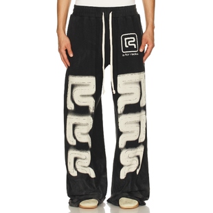 RRR123 R LOGO 长裤 黑色REVOLVE小众新款