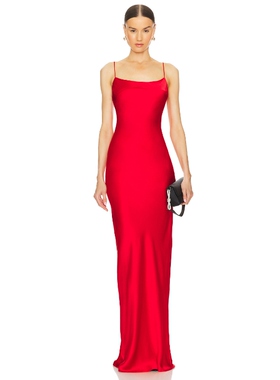 Lovers and Friends 红色长裙修身吊带礼服连衣裙REVOLVE小众新款
