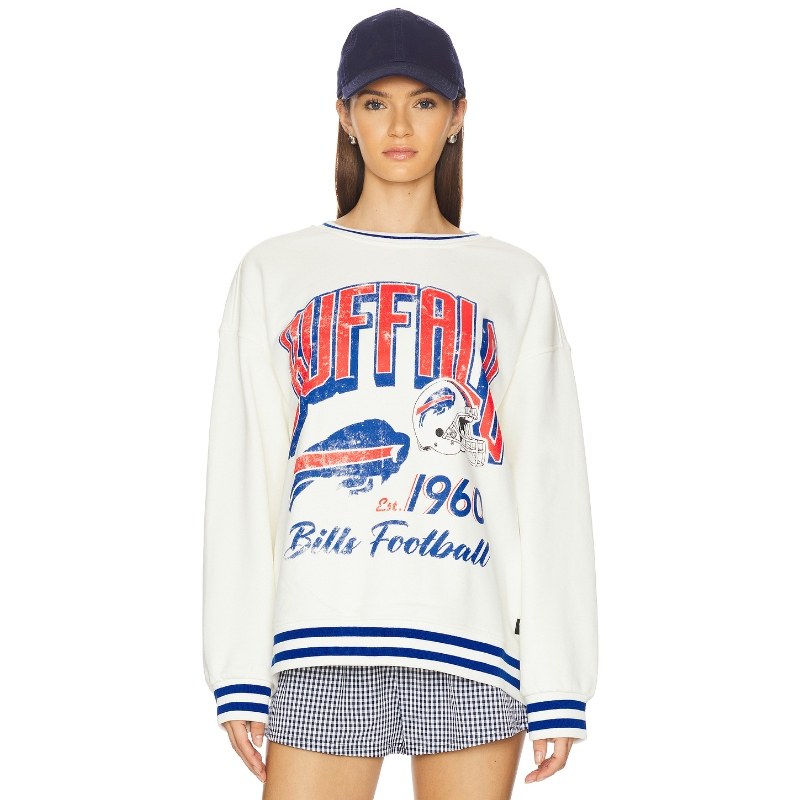 The Wild Collective BUFFALO BILLS 运动衫 奶油色 运动复古风RE