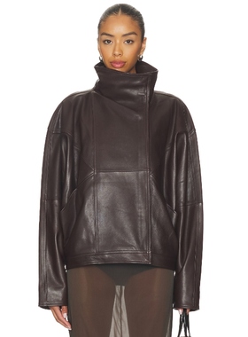 EAVES MILDRI 夹克 棕色 运动复古风REVOLVE小众新款