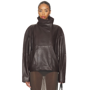 运动复古风REVOLVE小众新款 EAVES 棕色 夹克 MILDRI