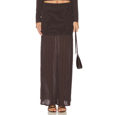 [春季新品]4th & Reckless NANCY 长款针织半身裙REVOLVE小众