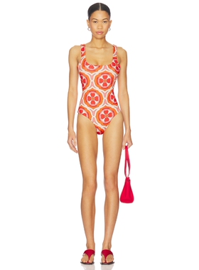 eywasouls malibu AURORA 一件式泳装 revolve小众新款 橙色