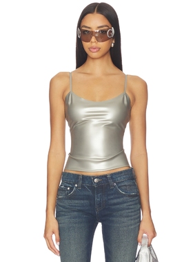 POSTER GIRL WHISTLE 上装 revolve小众新款 Metallic Silver, gr