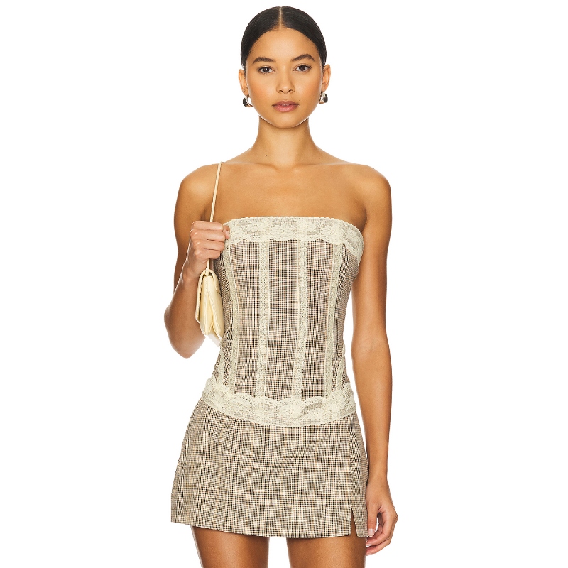 Miaou LIBRA 紧身衣 棕色 y2k辣妹风REVOLVE小众新款