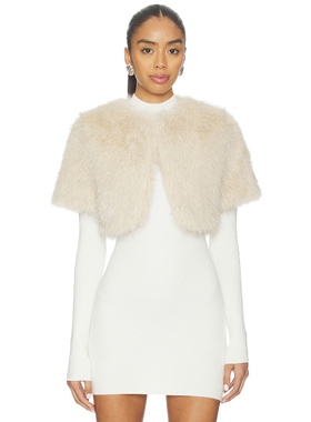 Unreal Fur WINGS 敞胸短上衣 奶油色 美式休闲风REVOLVE小众新款