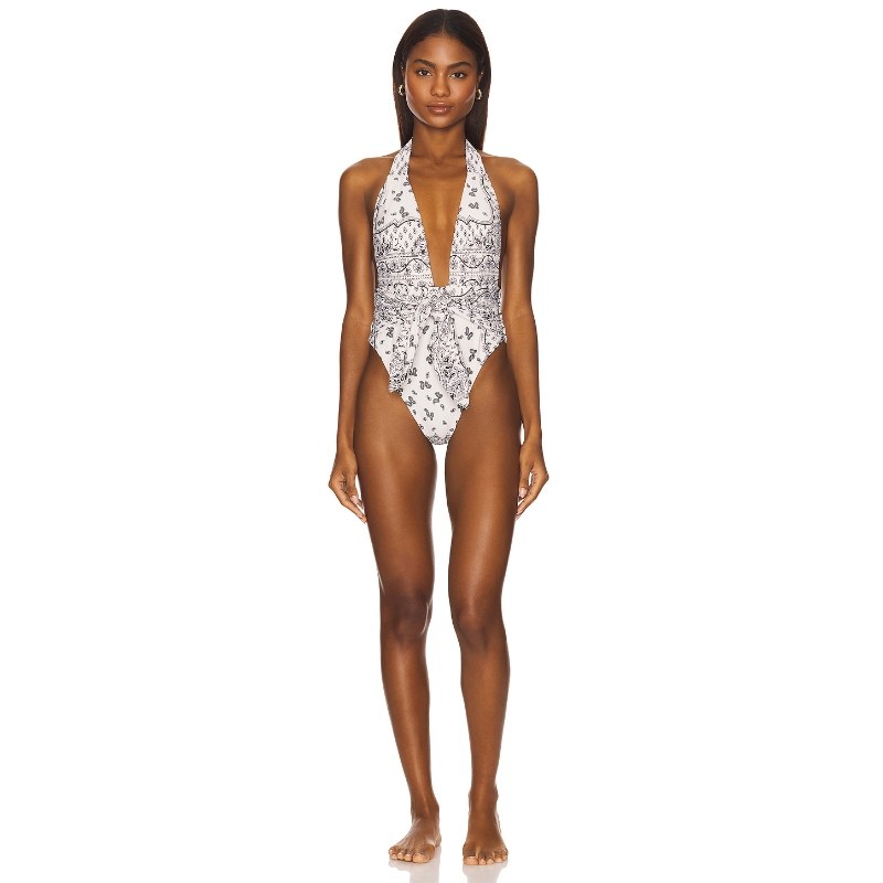 Montce Swim Tropez Tie-Up One Piece 象牙白 y2k辣妹风REVOLVE