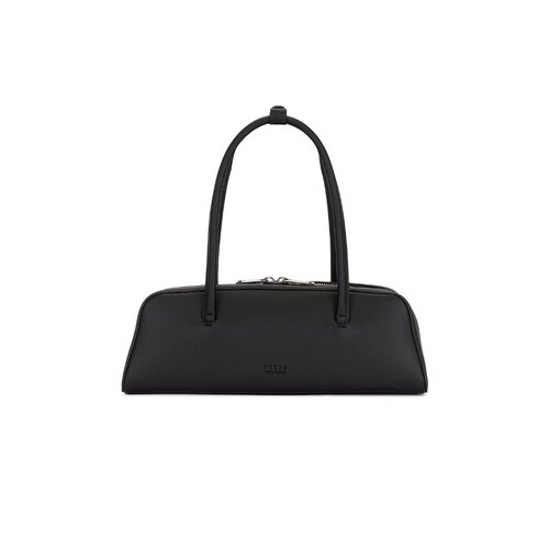 Freja New York黑色皮革通勤风早秋新品通勤手提包REVOLVE