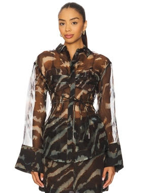 AMUR CLEA 衬衫 棕色REVOLVE小众新款