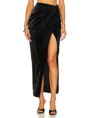 Michael Costello NOVA 半身裙 revolve小众新款 黑色